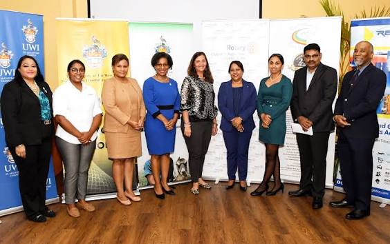 Representatives of UWI, Rotary and partner organisations at a PCOS awareness collaboration